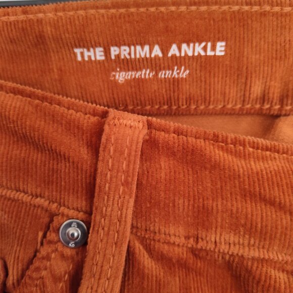 Ladies SZ 27 Adriano Goldschmied Cinnamon Prima Corduroy Jeans - Picture 6 of 7